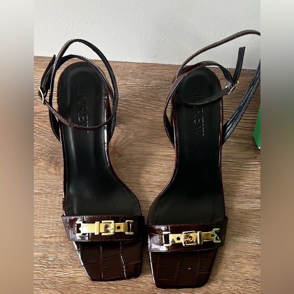 J. Crew Shoes - j crew leather heels brown